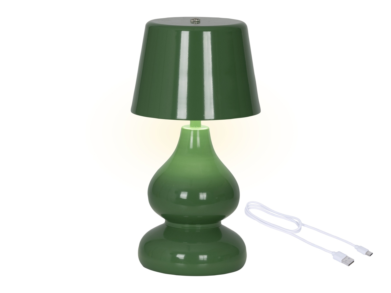 LAMPADA DA TAVOLO C/LED VERDE D.13xH.26CM 892322