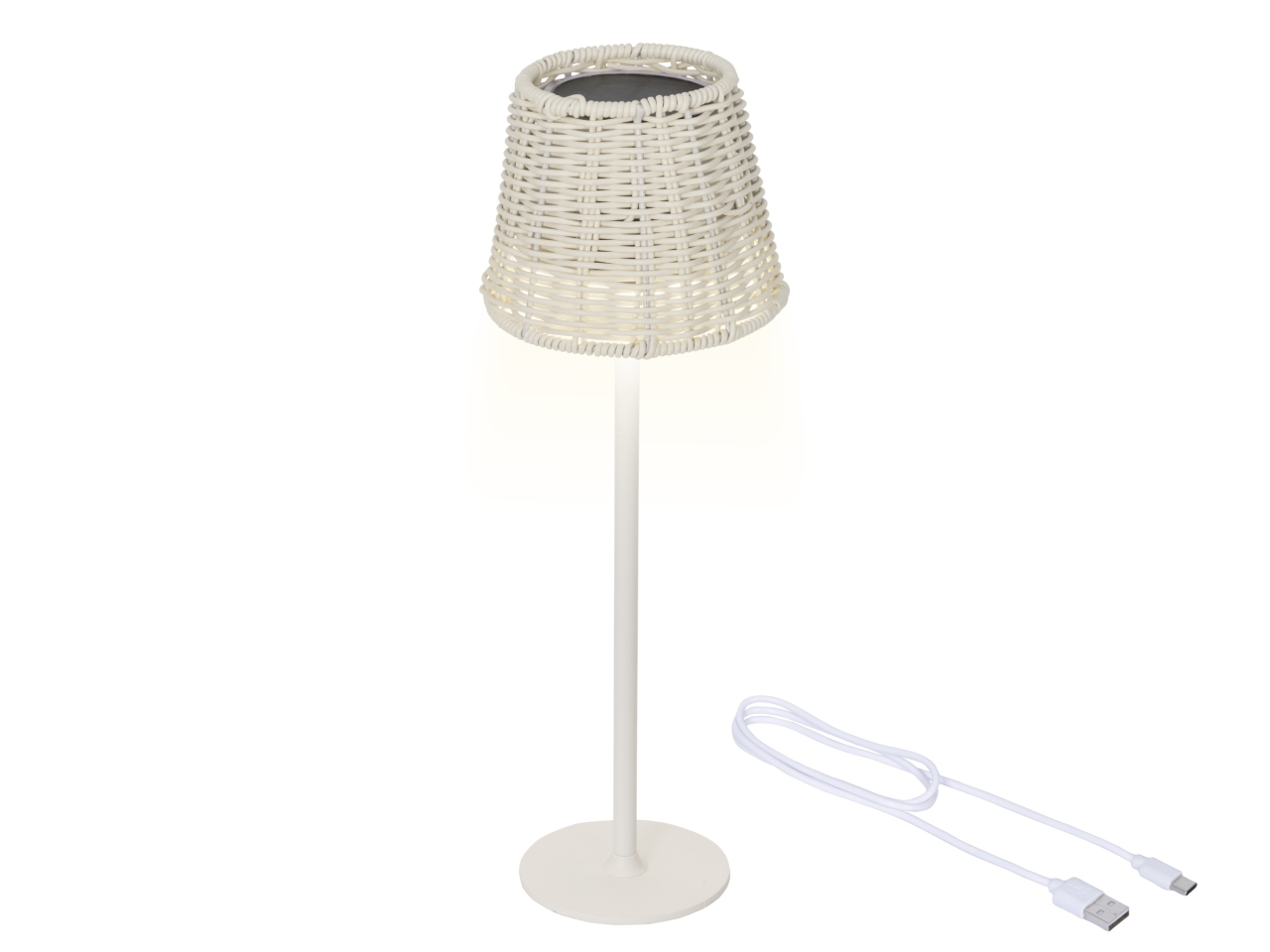 LAMPADA DA TAVOLO SOLARE BIANCA D.11xH.38.5 890687