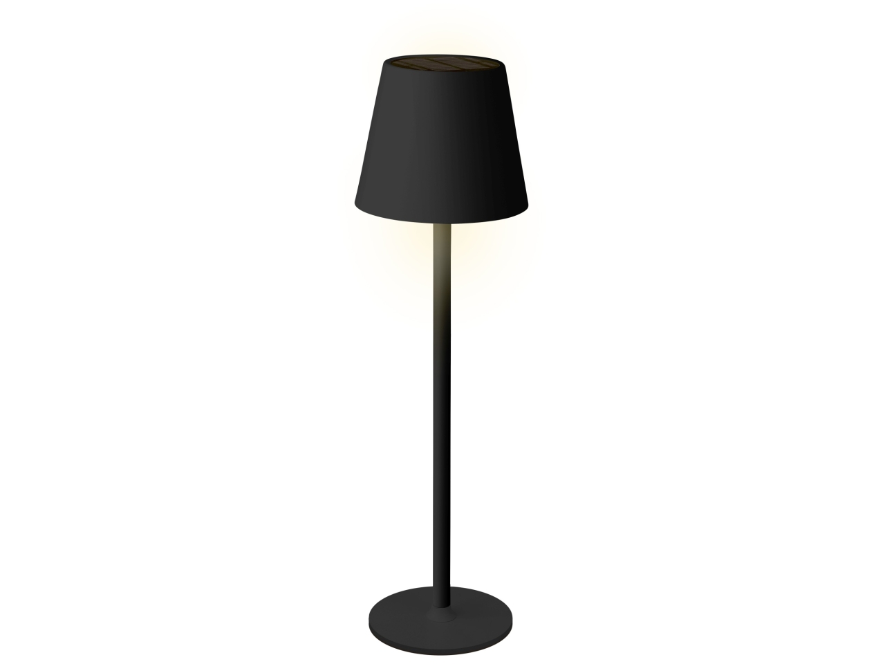 LAMPADA DA TAVOLO SOL METAL NERA D.11xH.37 892253