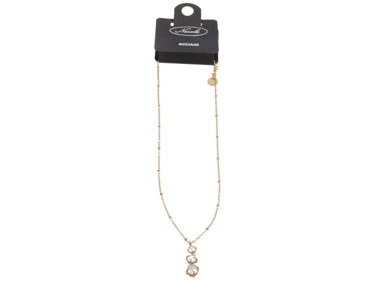 COLLANA GIROCOLLO 3 RIVOLI PENDENTI ORO COLLANA GIROCOLLO 3 RIVOLI PENDENTI ORO