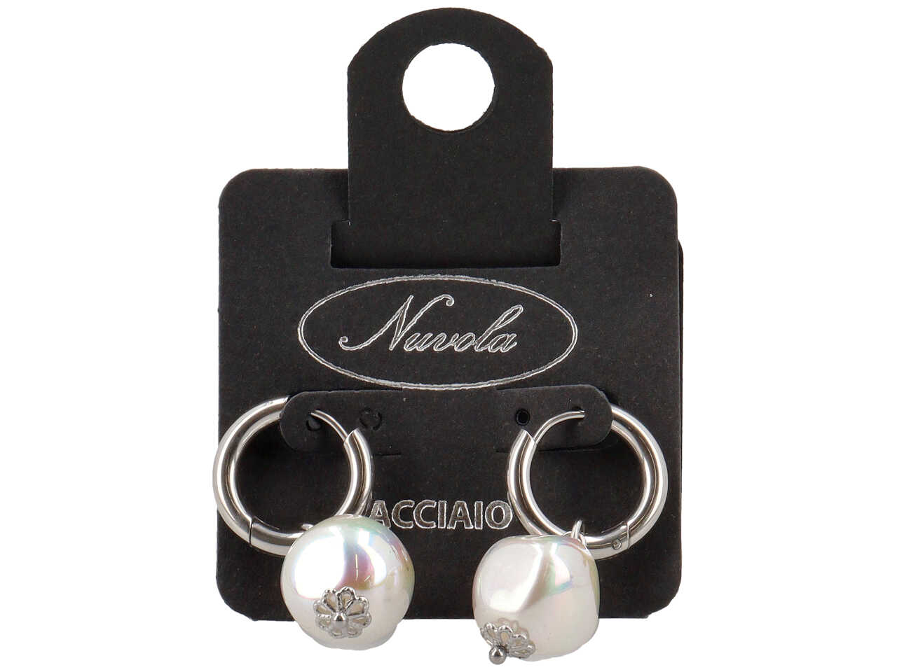 ORECCHINI CERCHIO CON PERLONE