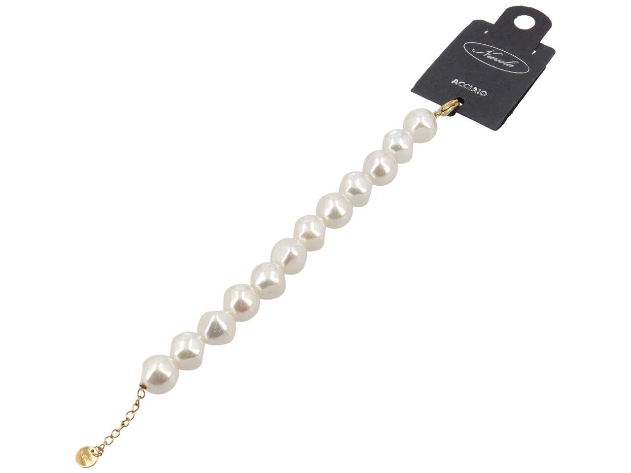 BRACCIALE PERLONI ORO