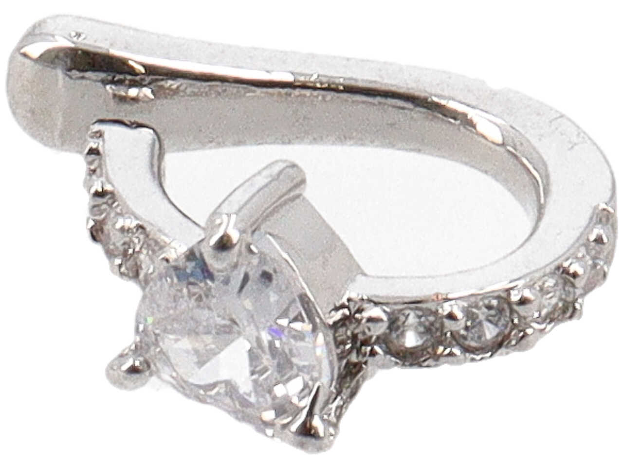 EAR CUFF ORECCHINO 1F ZIRC CON CUORE