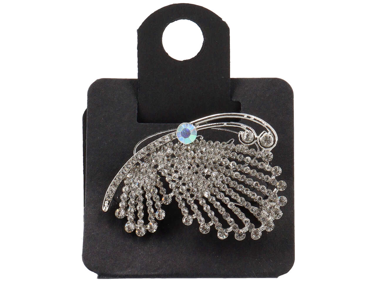 SPILLA FARFALLA CON STRASS