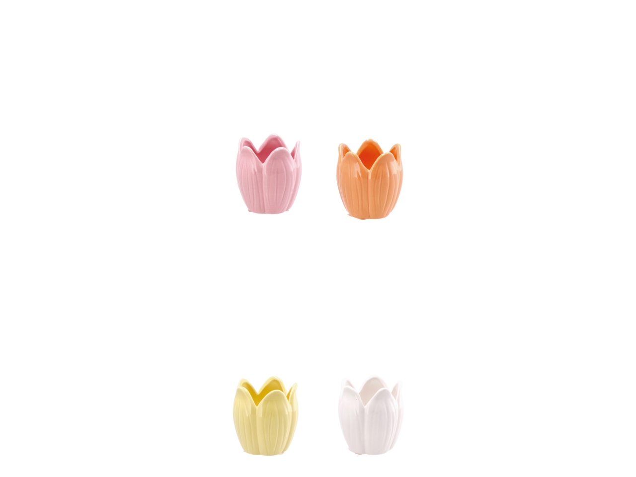 DOLOM LALE VASO FIORE D.8XH8,5CM 4ASS.119323