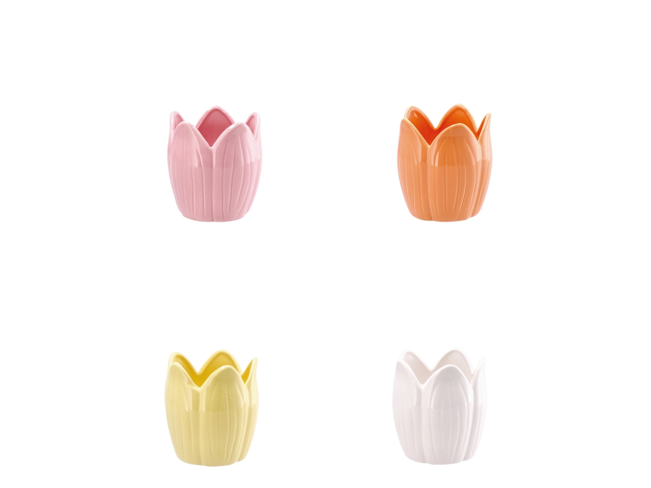 DOLOM LALE VASO FIORE D.11XH12CM 4ASS.119324