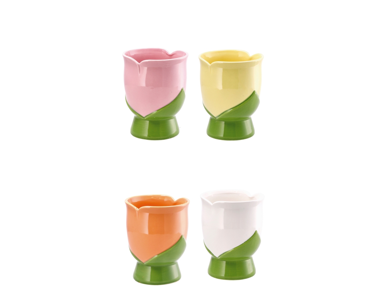 DOLOM LALE VASO TULIPANO 14X14XH17CM 4ASS. 119332