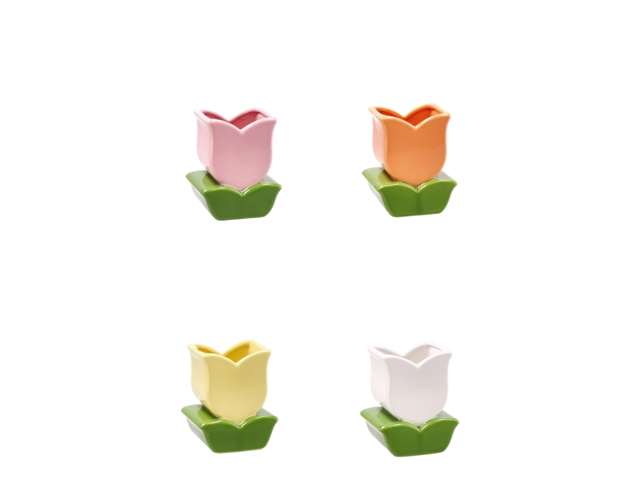 DOLOM LALE VASO TULIPANO 11X9XH13CM 4ASS. 119333