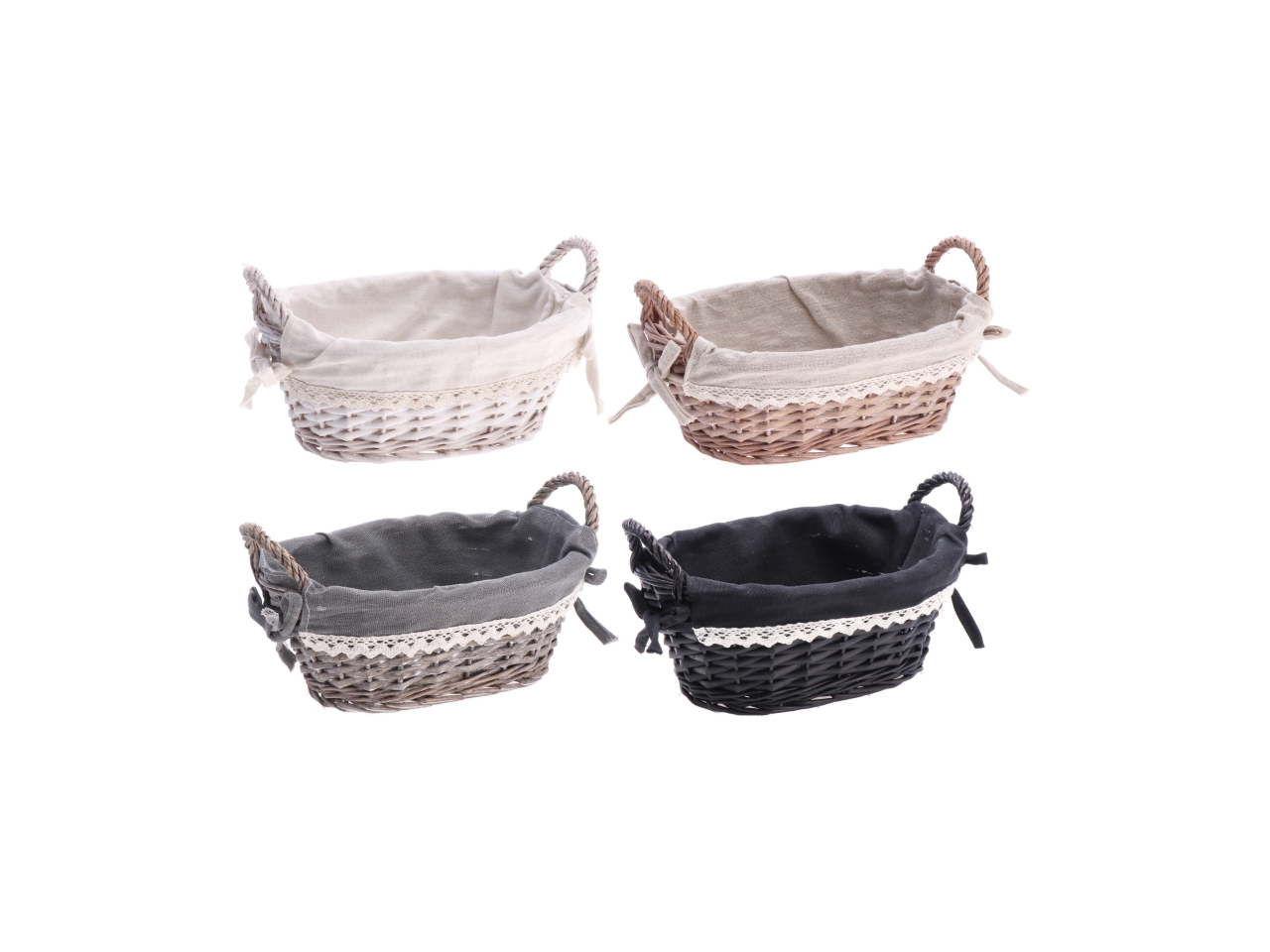 SHIWA CESTINO OVALE 26X18XH14CM 4ASS. 102795