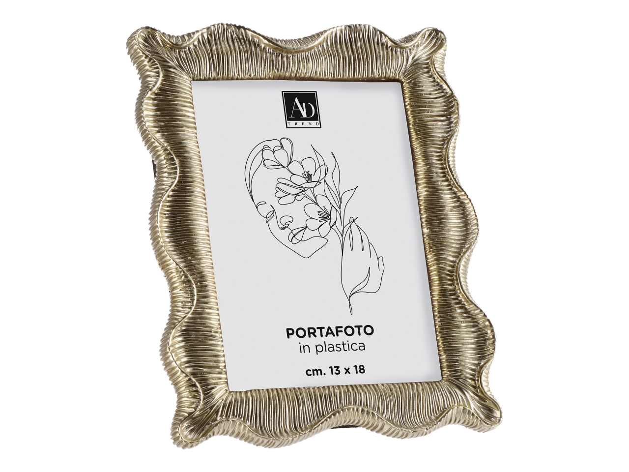 PORTAFOTO IN RESINA CM13X18 ORO114604