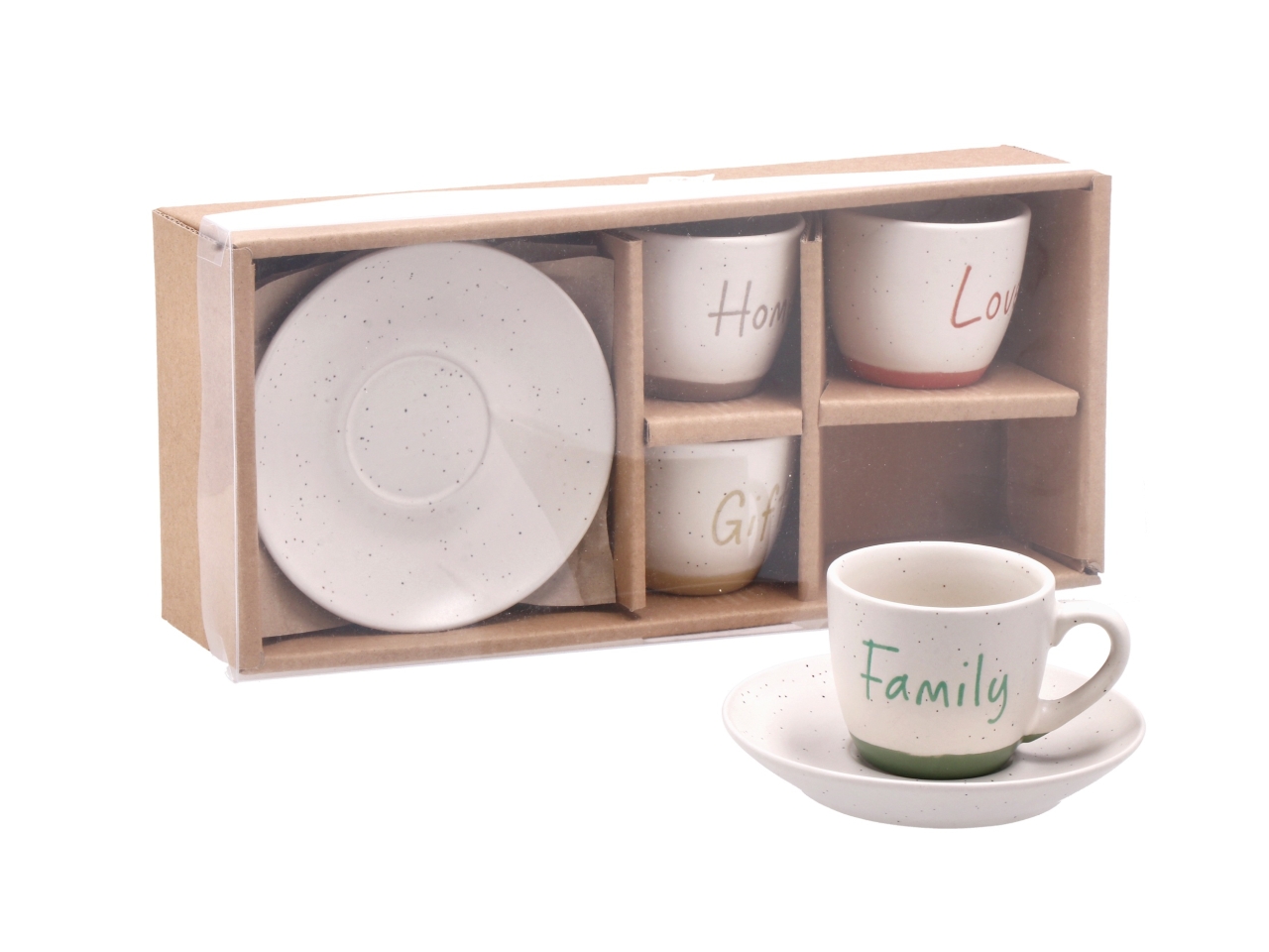 JUNA TAZZINE CAFFE’ C/PIATTINO 4PZ 4COL.ASS.115916