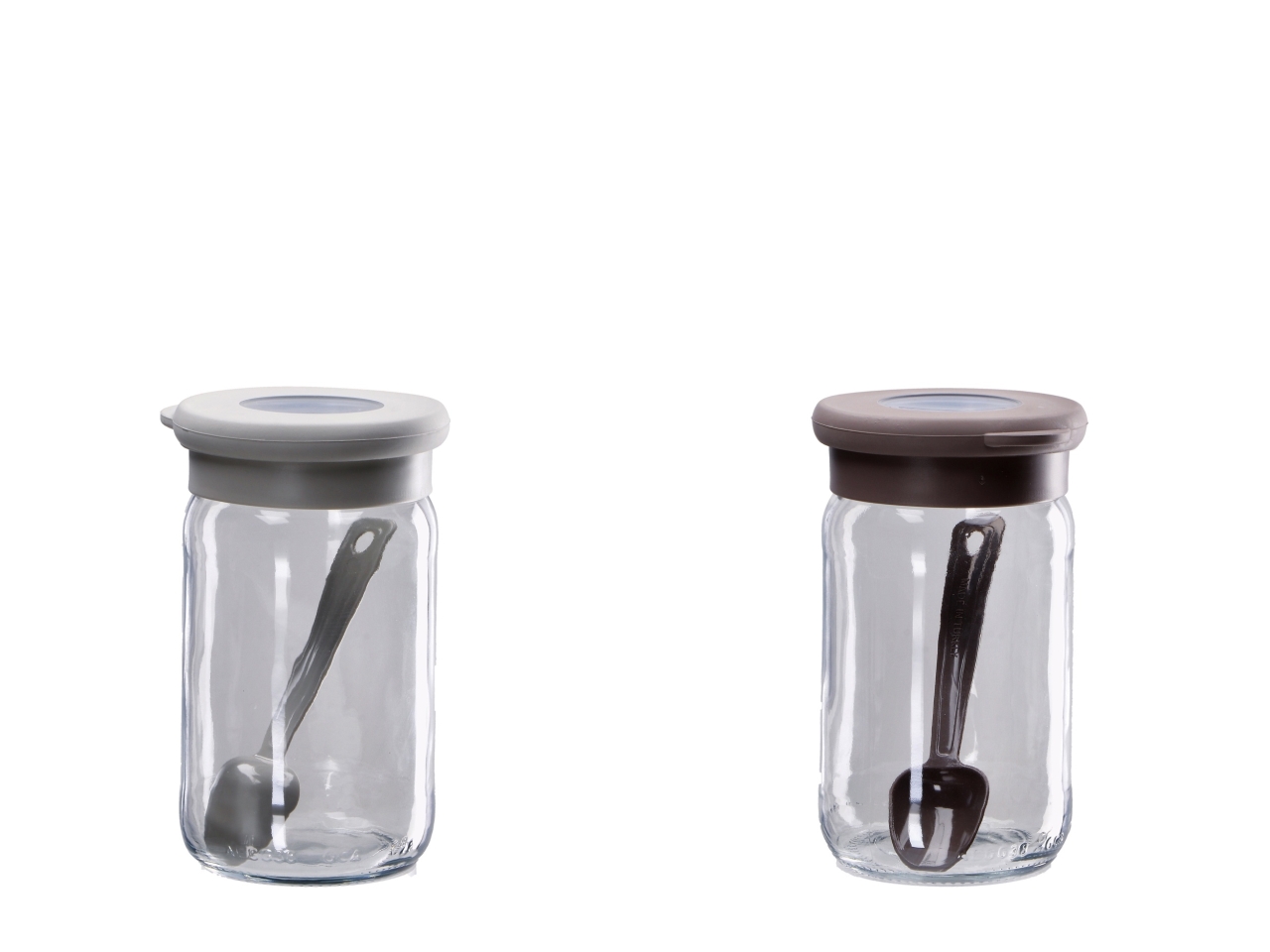 BARATTOLO C/COPERCHIO E CUCCH. 8XH.13CM ASS.117427