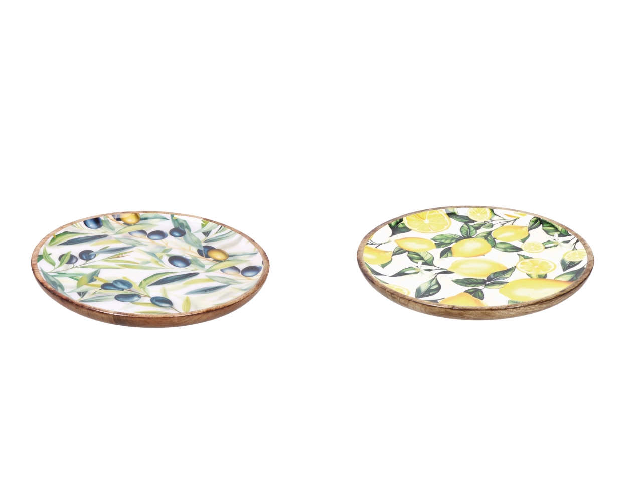 YARI PIATTO 30CM IN LEGNO DECORI ASS. 117685