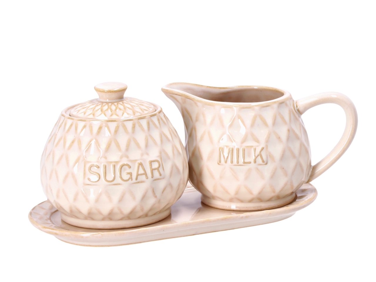 SERVIZIO TAVOLA VASS+ZUCCH+LATTIERA BEIGE 120556
