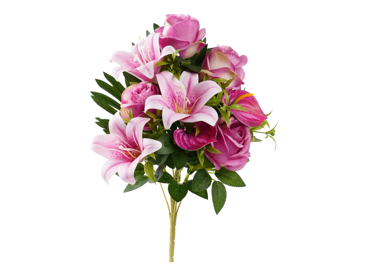 MAZZO ROSE/LILIUM/ANTHURIUM 45CM MAUVE A30662_16 MAZZO ROSE/LILIUM/ANTHURIUM 45CM MAUVE A30662_16