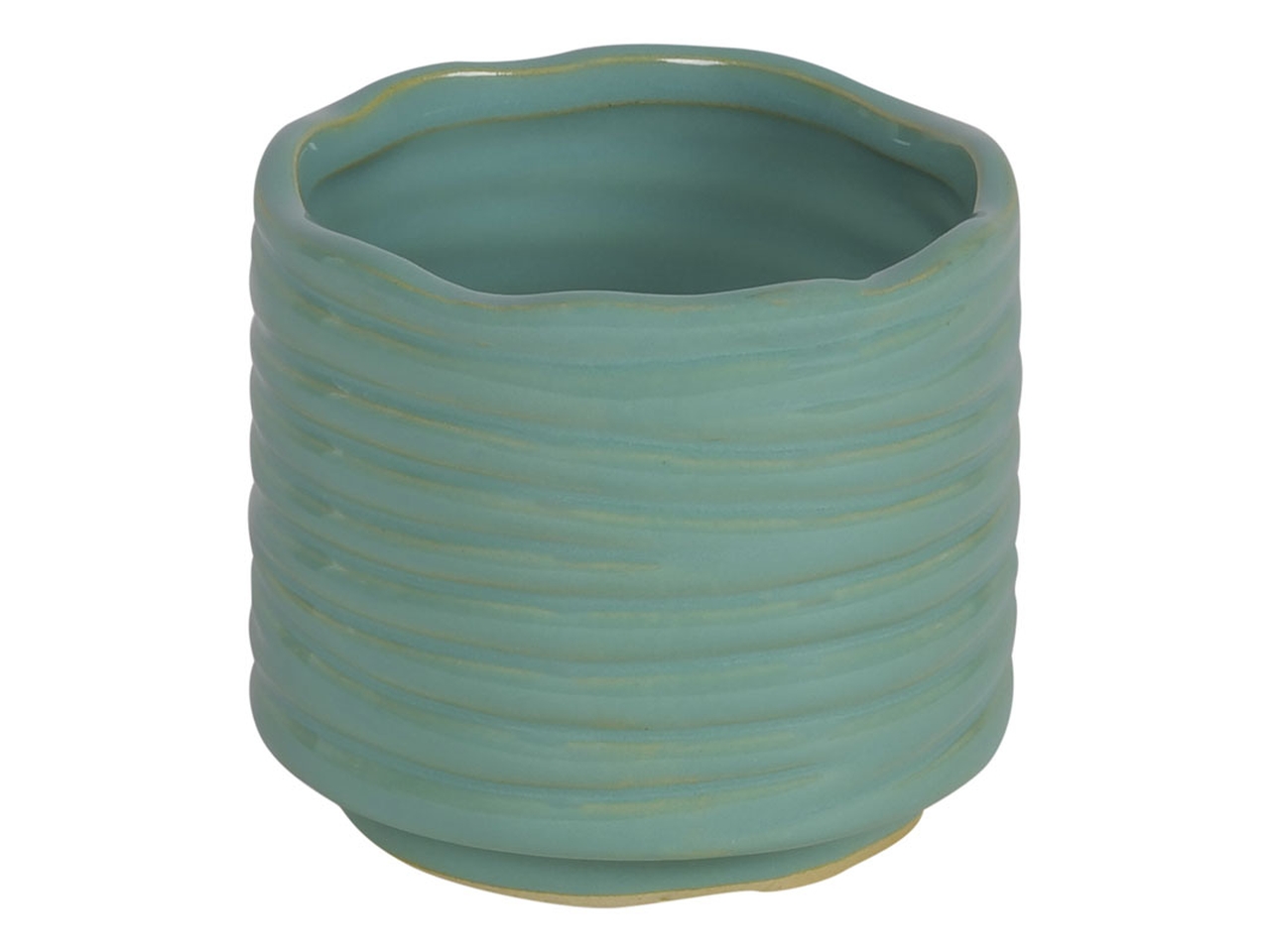 VASO CERAMICA D.9X8CM VERDE 143238