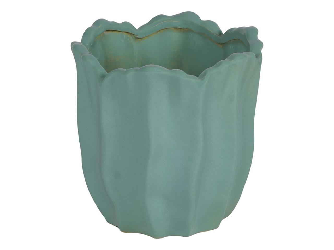 VASO CERAMICA D.11X11CM VERDE 143247