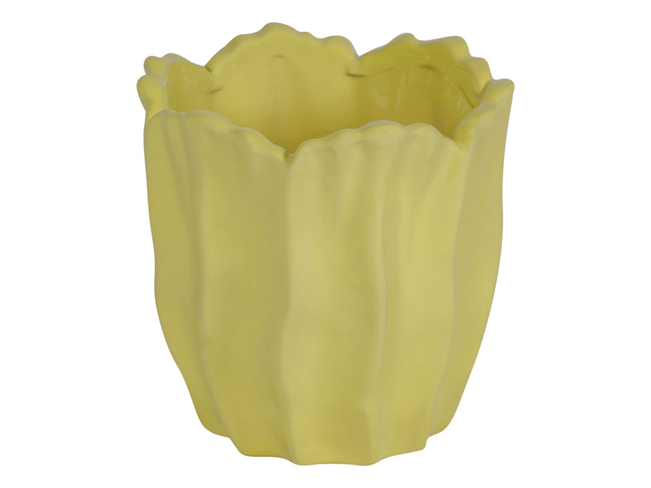 VASO CERAMICA D.11X11CM GIALLO143249