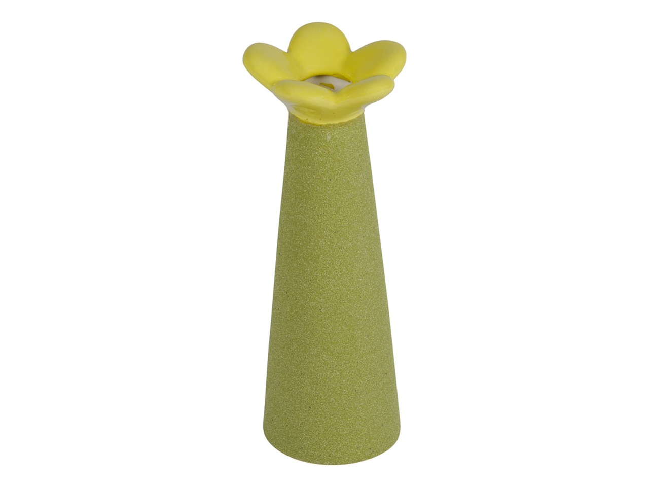 VASO FIORE CERAMICA D.7XH20CM GIALLO 143543 VASO FIORE CERAMICA D.7XH20CM GIALLO 143543