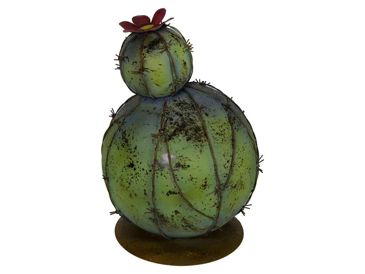 CACTUS PIANTA METALLO 30XH.46CM VERDE 144465