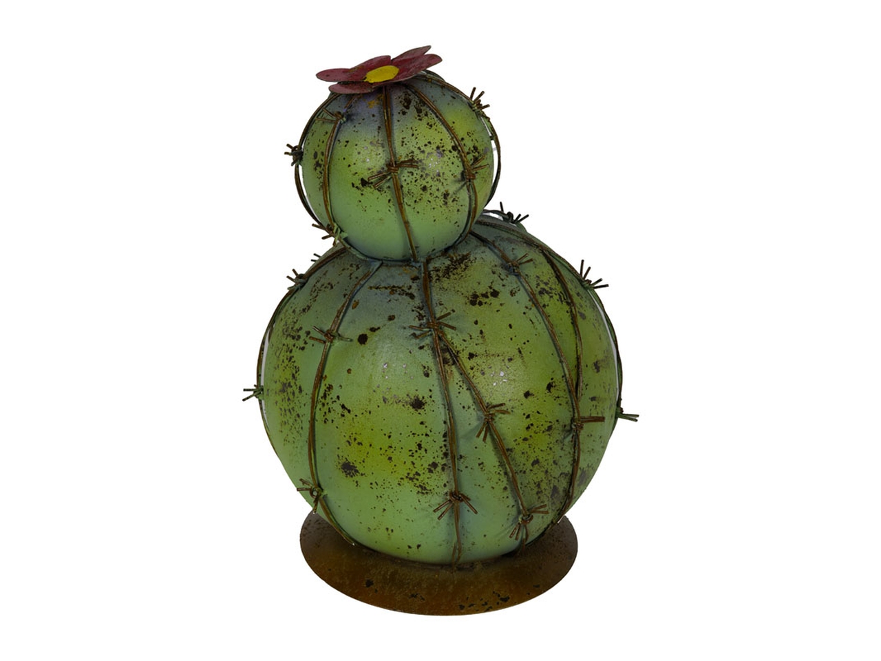 CACTUS PIANTA METALLO 25XH.37CM VERDE 144466