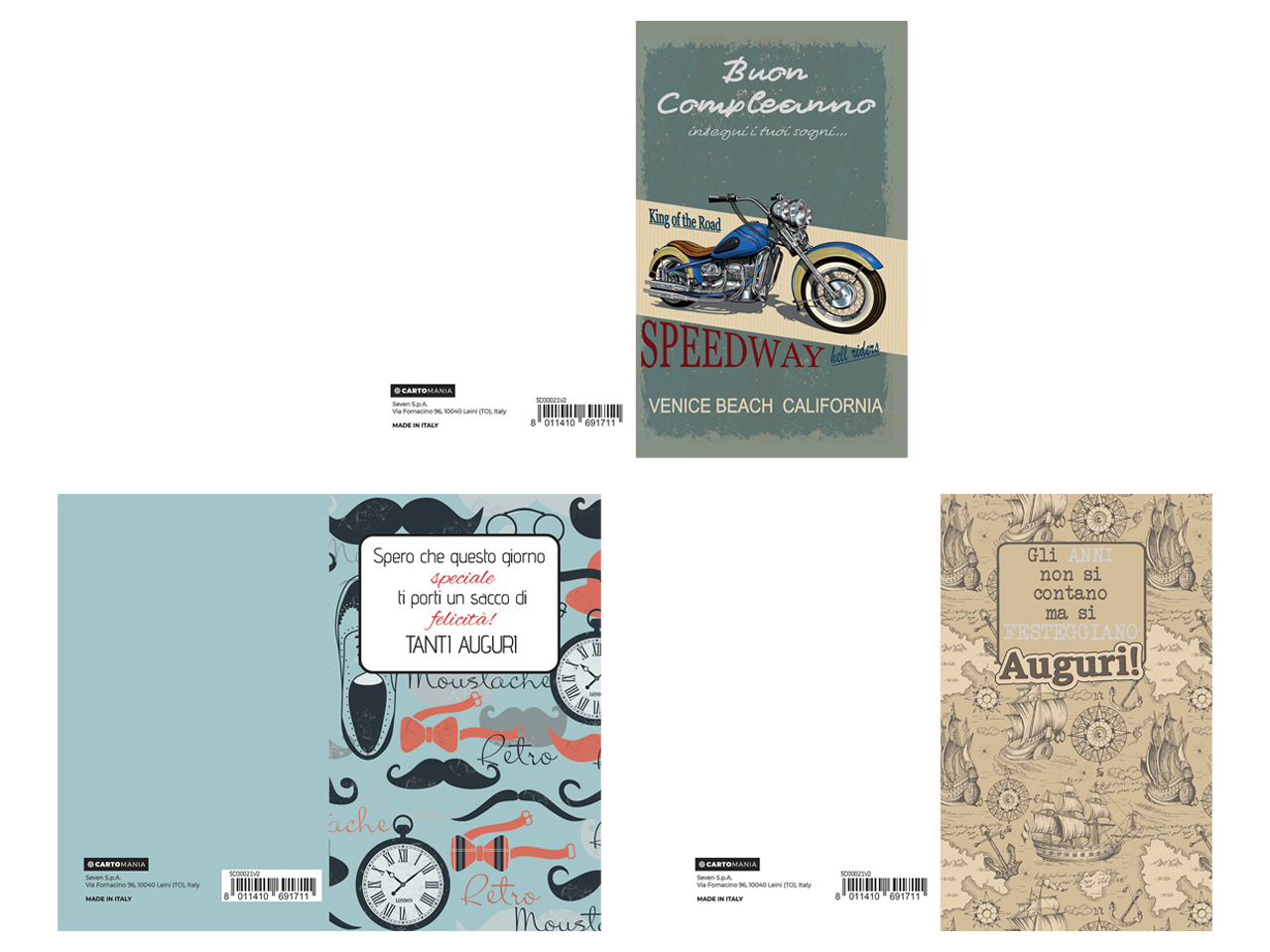 BIGLIETTO 9X14 MAN CARTOMANIA 5D30021V2-000