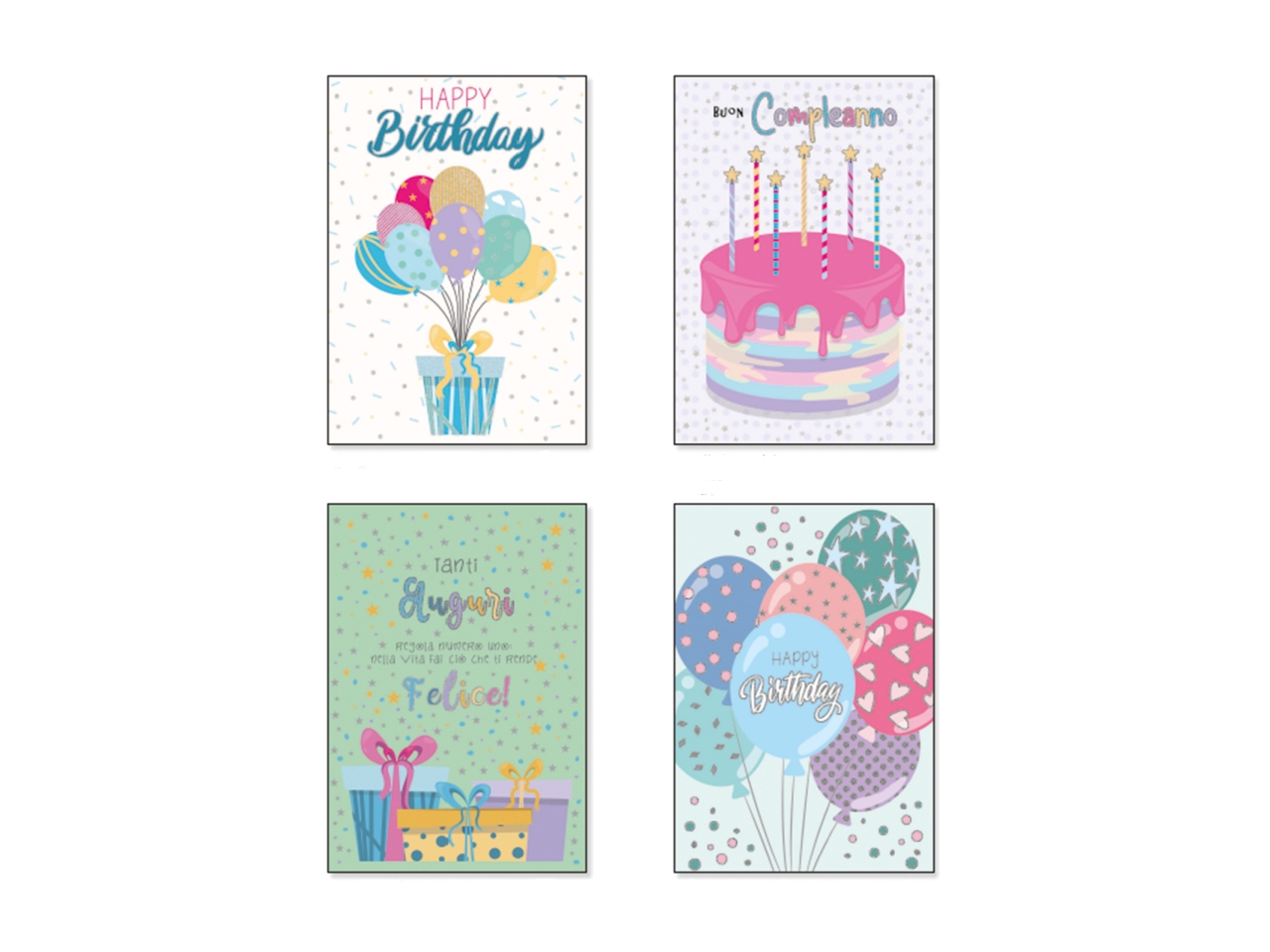 BIGLIETTO COMPLEANNO CLASSIC CARTOM. 90D312421-000