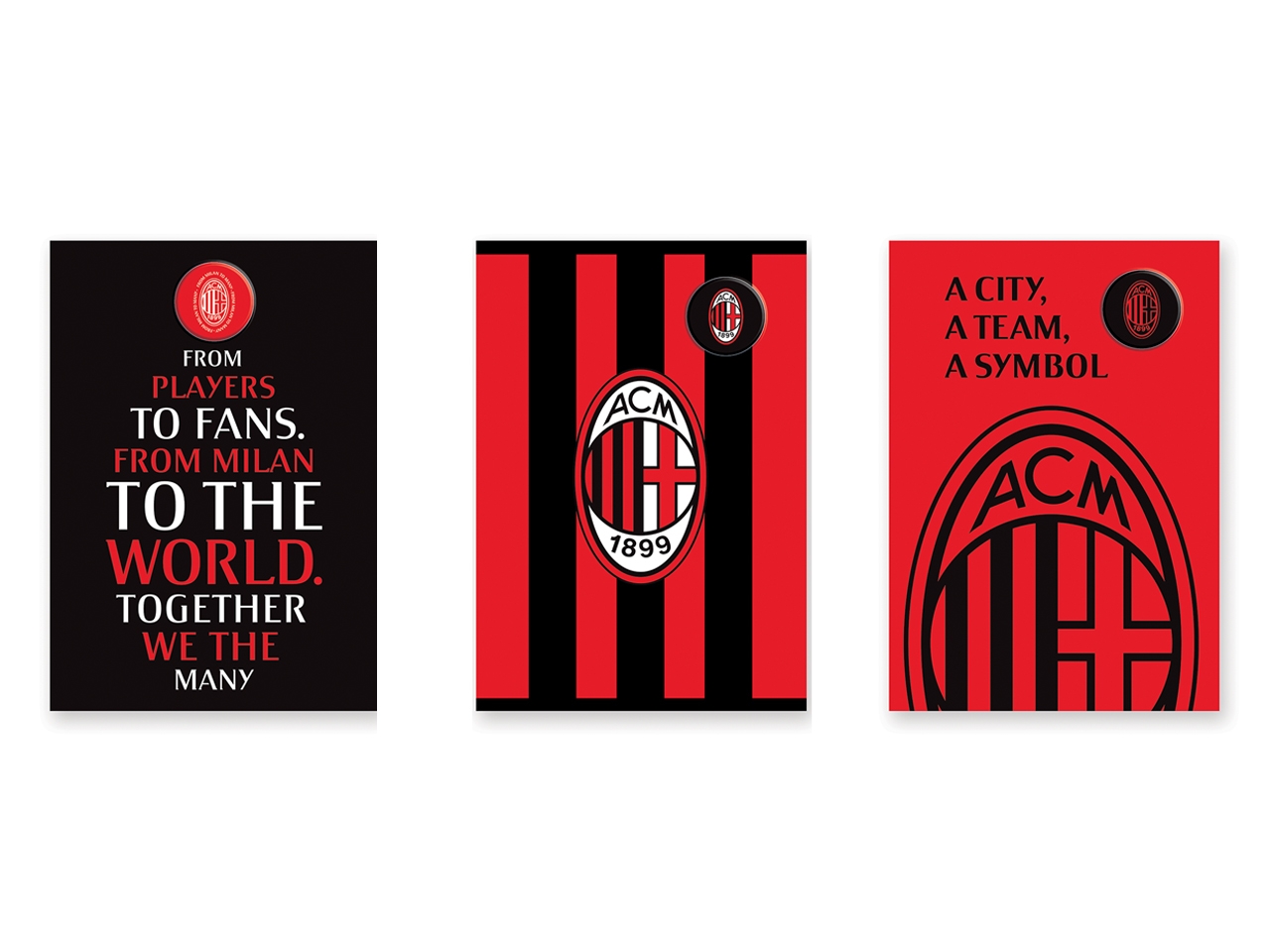 BIGLIETTO AUGURI SPILLA MILAN 5F2002003-000 BIGLIETTO AUGURI SPILLA MILAN 5F2002003-000