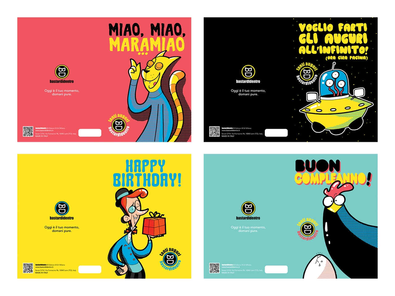 BIGLIETTO COMPLEANNO BASTARDIDENTRO 584002129-000