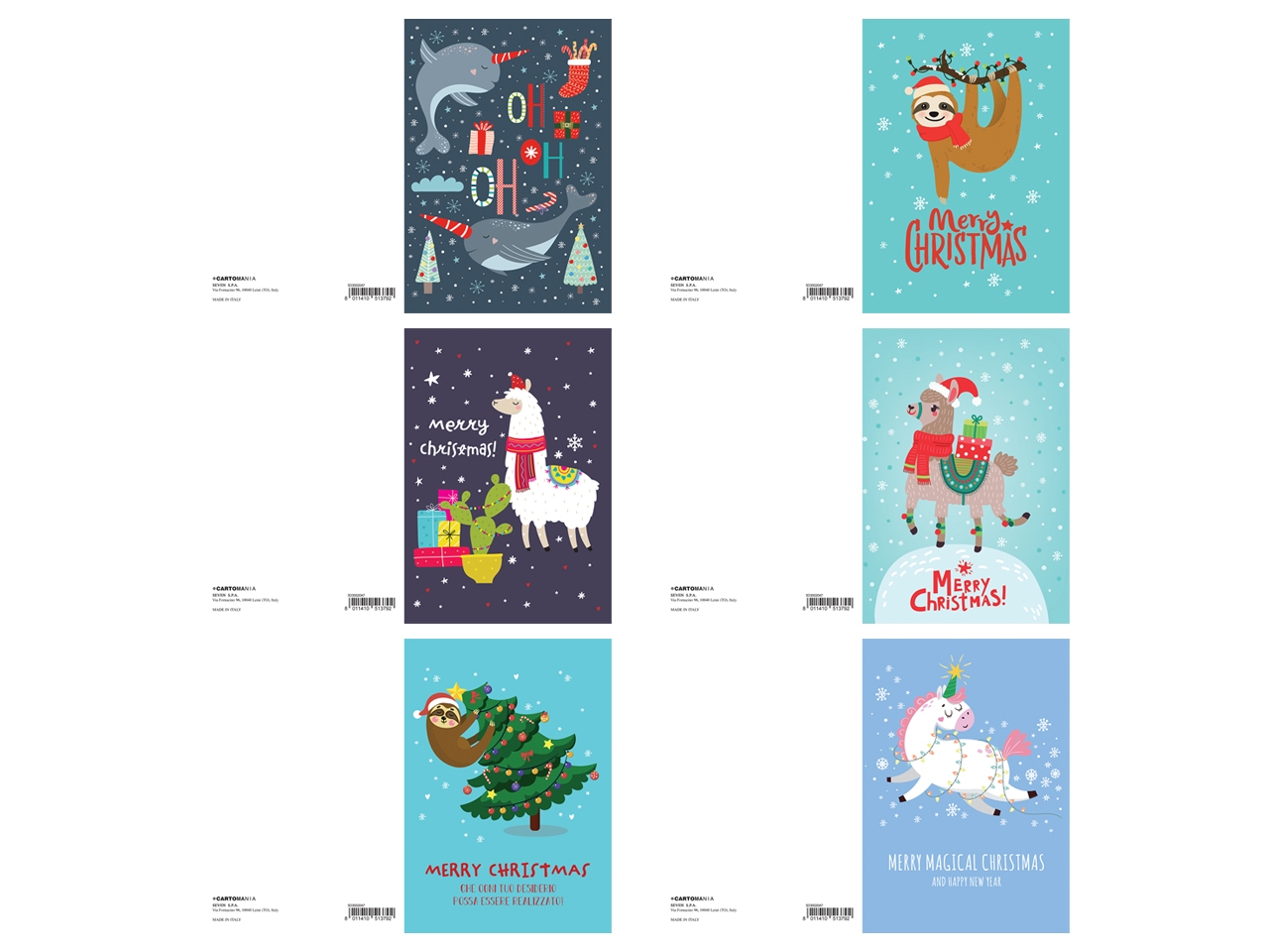 BIGLIETTO NATALE GLITTER CARTOMANIA 5D3002047-000