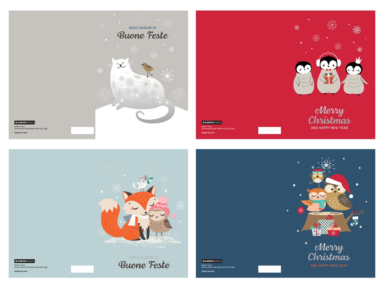 BIGLIETTO NATALE CARTOON CARTOMANIA 50D302276-000