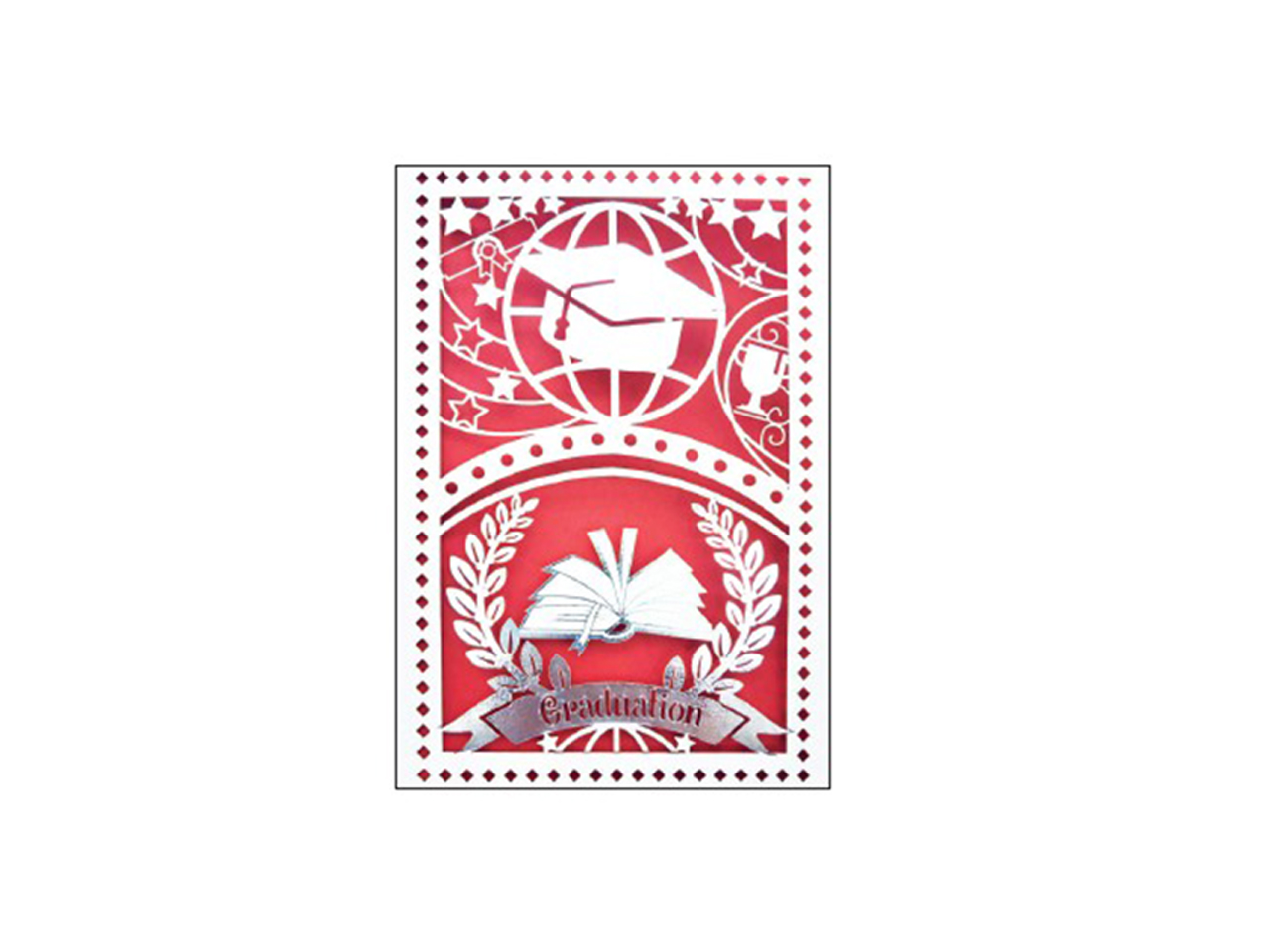 BIGLIETTO LASER CUT LAUREA CARTOMAN. 50D322288-000 BIGLIETTO LASER CUT LAUREA CARTOMAN. 50D322288-000