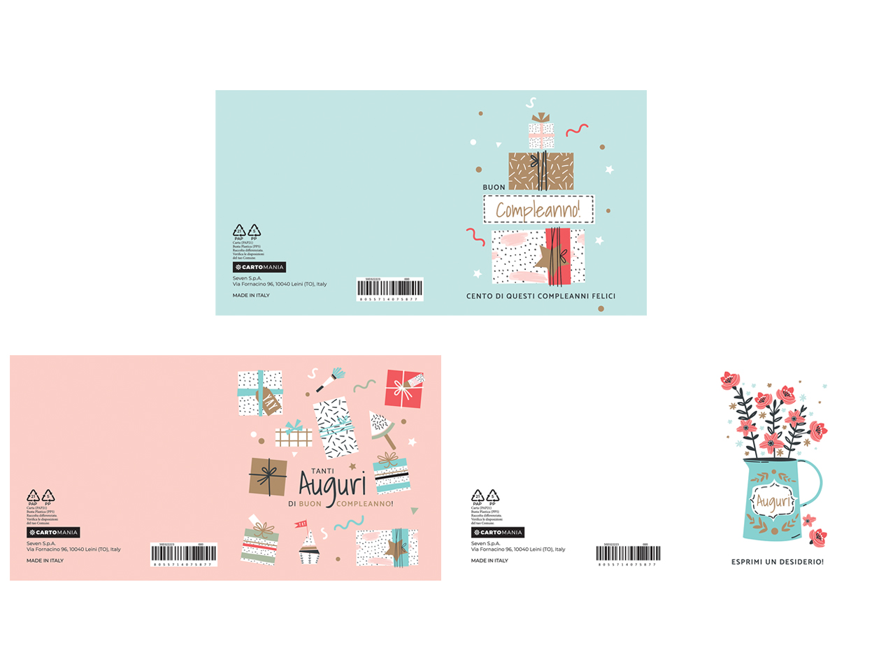 BIGLIETTO 11X11 RILIEVO CARTOMANIA 50D322223-000