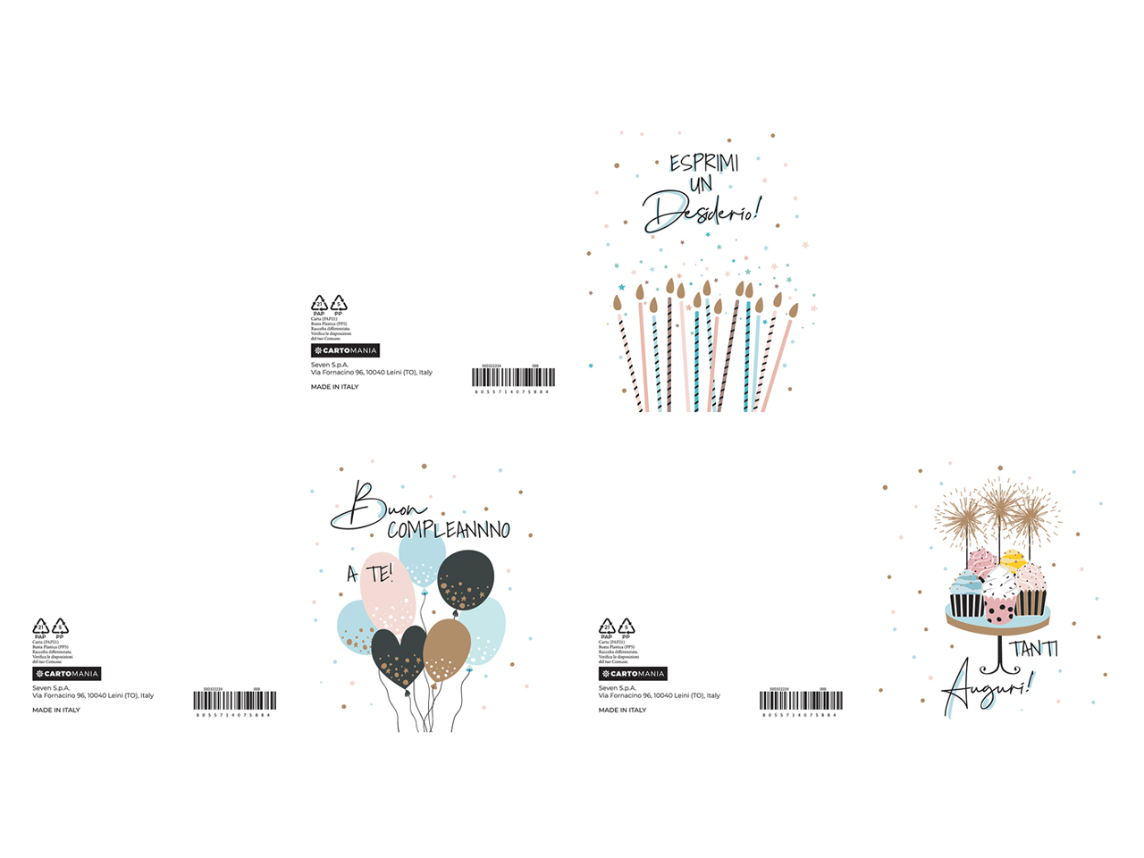 BIGLIETTO 11X11 FOIL CARTOMANIA 50D322224-000