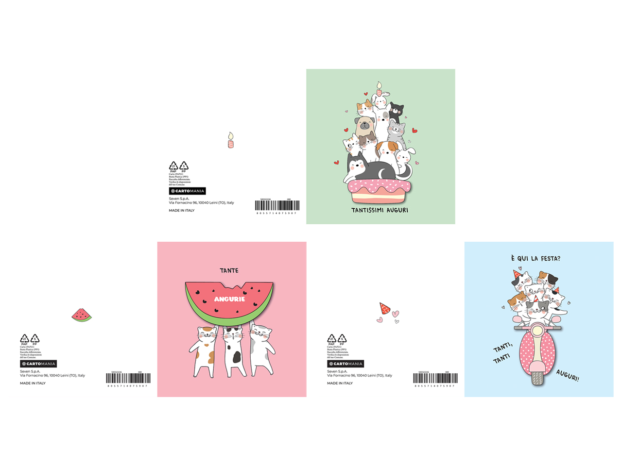 BIGLIETTO 11X11 3D CARTOMANIA 50D322226-000