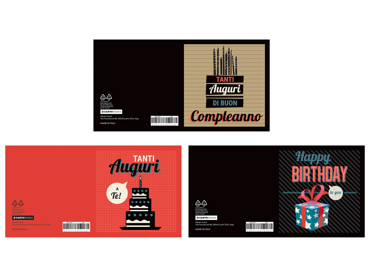 BIGLIETTO 11X11 MAN CARTOMANIA 50D322245-000
