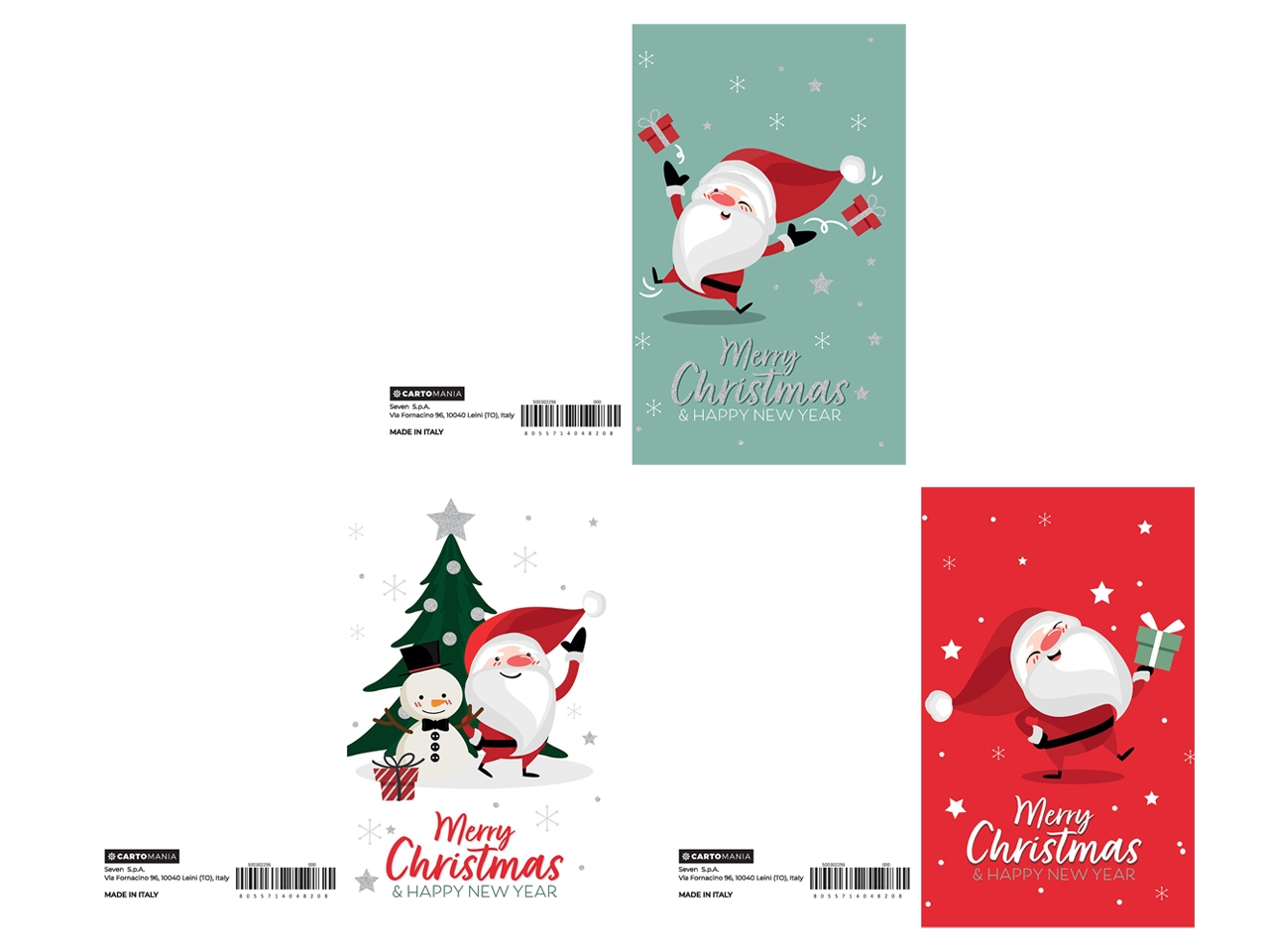 BIGLIETTO 9X14 BABBO NATALE CARTOMA. 50D302296-000