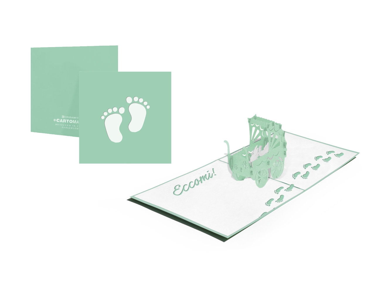 BIGLIETTO NASCITA 3D CARTOMANIA 3D 5D30019A7-000