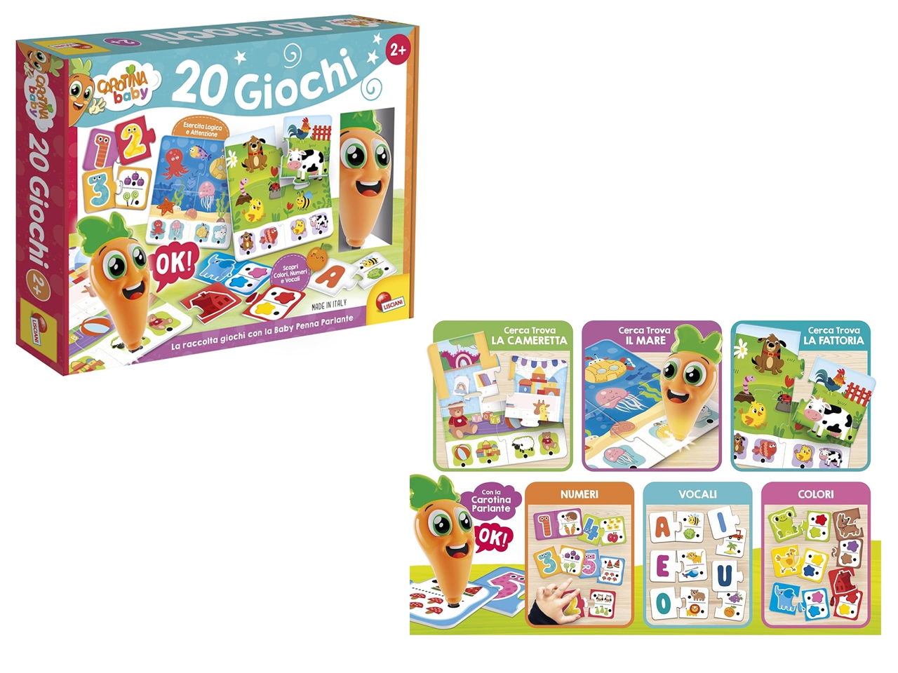 CAROTINA BABY PENNA PARLANTE 20 GIOCHI EDUC.110001 CAROTINA BABY PENNA PARLANTE 20 GIOCHI EDUC.110001