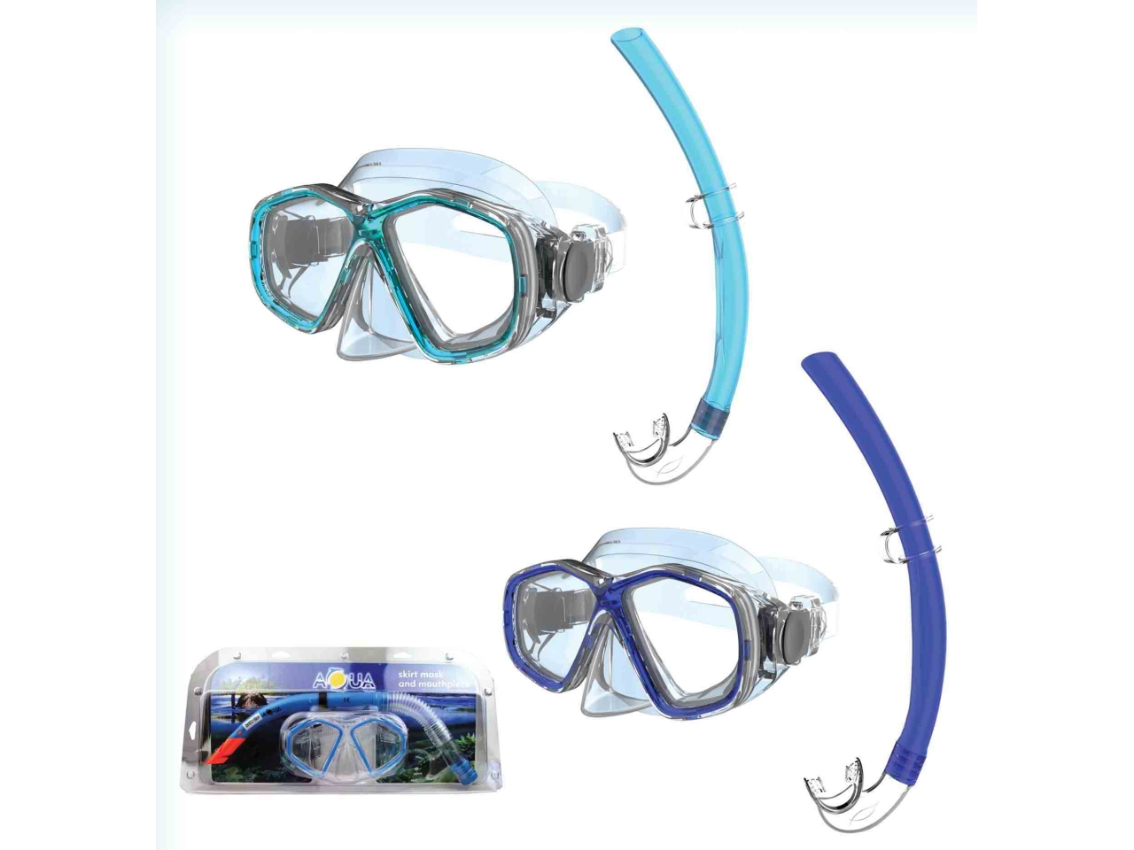 SET MASCHERA E BOCC HYDRA PVC 2 ASS. 450896