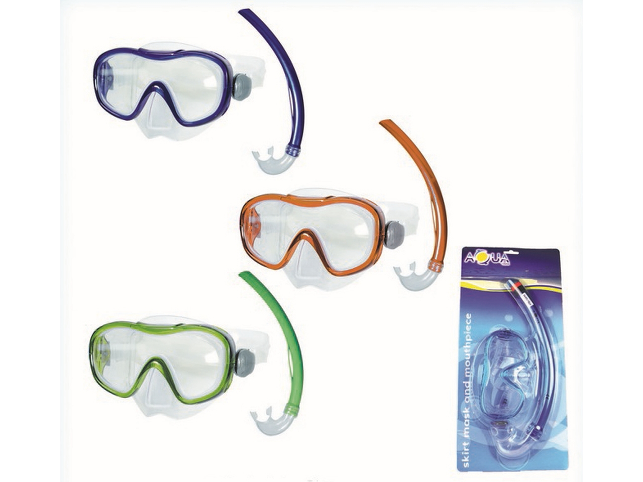 SET MASCHERA E BOCC HAWAII JUNIOR PVC 2ASS 450902