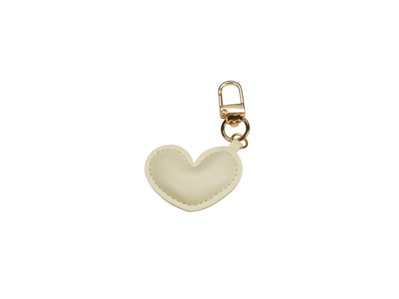 CIONDOLO CUORE ECOPELLE 4CM BEIGE PC7059 23