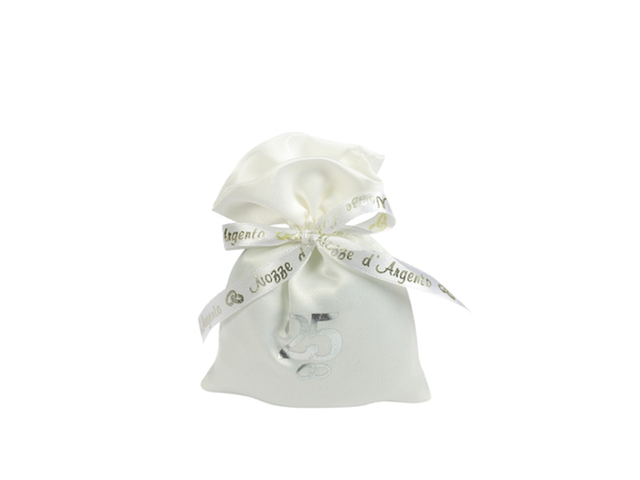 SACCHETTO 10X13CM 25 ANNI STAMPATO A3141 SACCHETTO 10X13CM 25 ANNI STAMPATO A3141