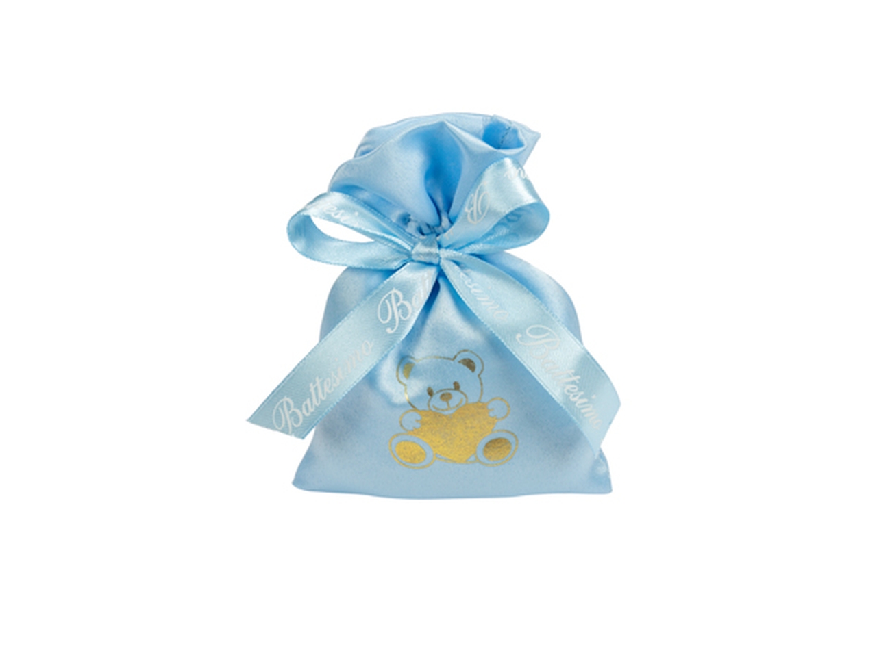 SACCHETTO 10X13CM C/ORSO STAMPATO CELESTE A3143 04 SACCHETTO 10X13CM C/ORSO STAMPATO CELESTE A3143 04