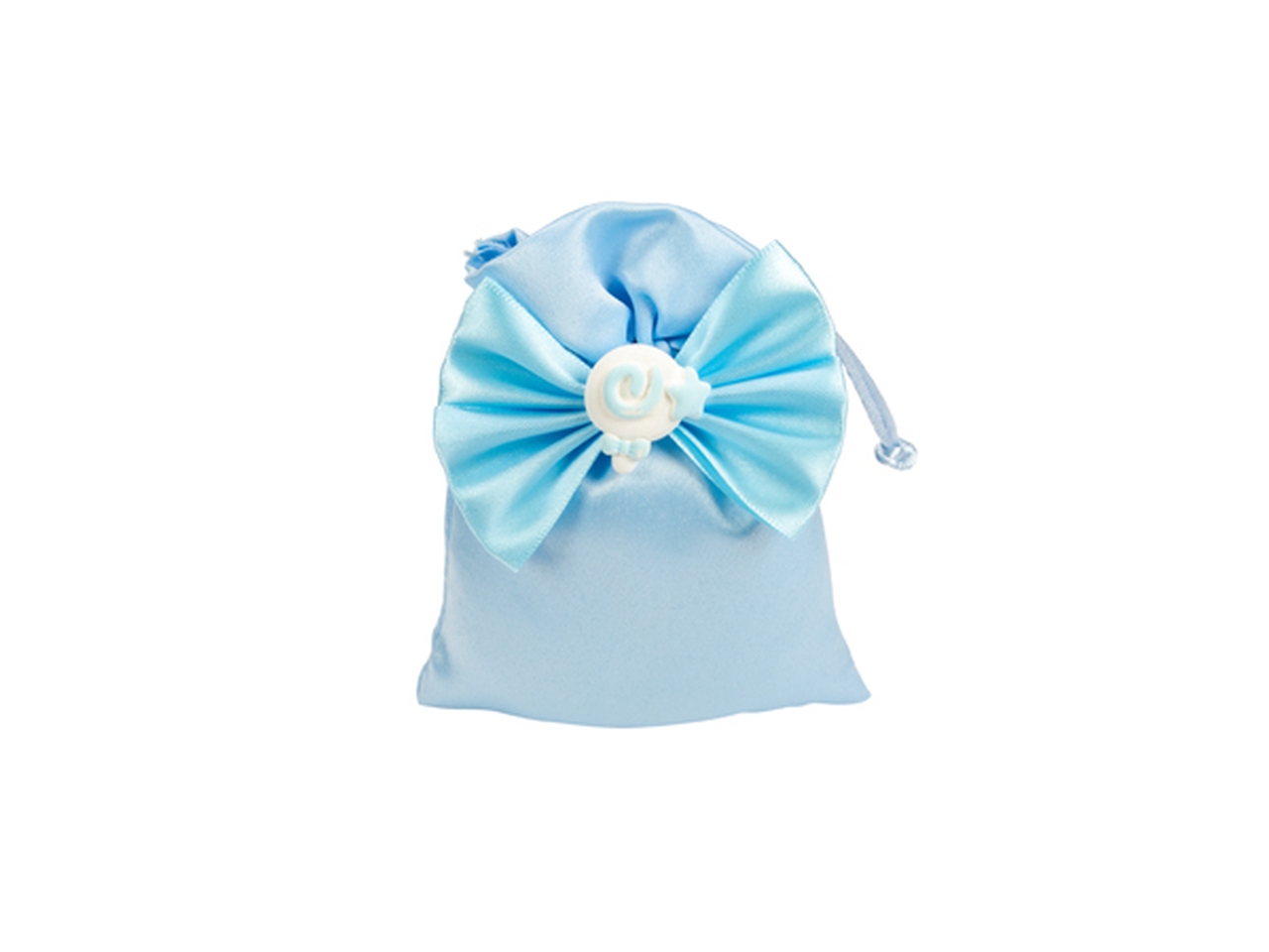 SACCHETTO 10X13CM C/MARSHMALLOW CELESTE A3121 04 SACCHETTO 10X13CM C/MARSHMALLOW CELESTE A3121 04