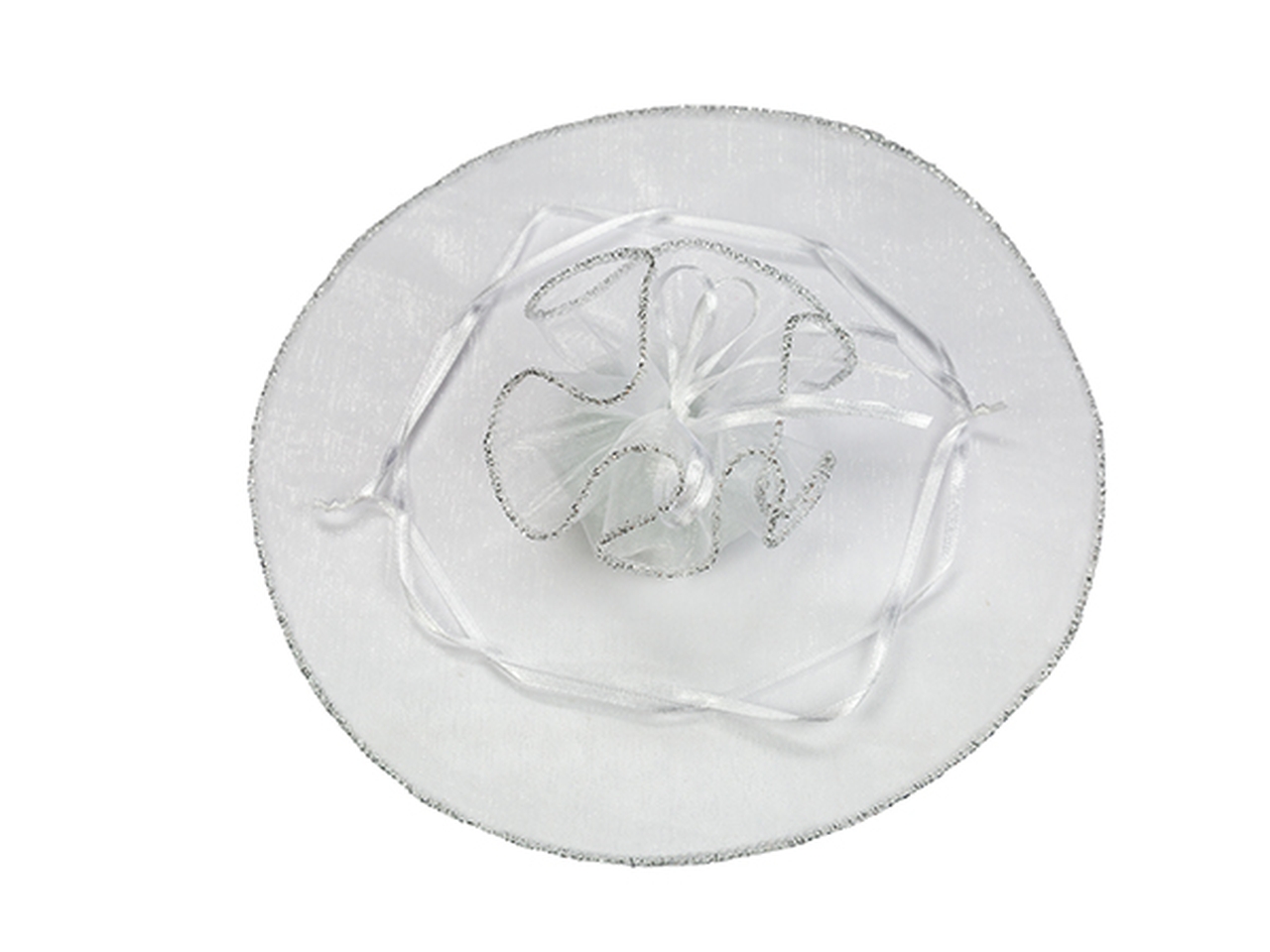 VELO BIANCO CON TIRANTE 23CM ARGENTO A3196 ARG VELO BIANCO CON TIRANTE 23CM ARGENTO A3196 ARG