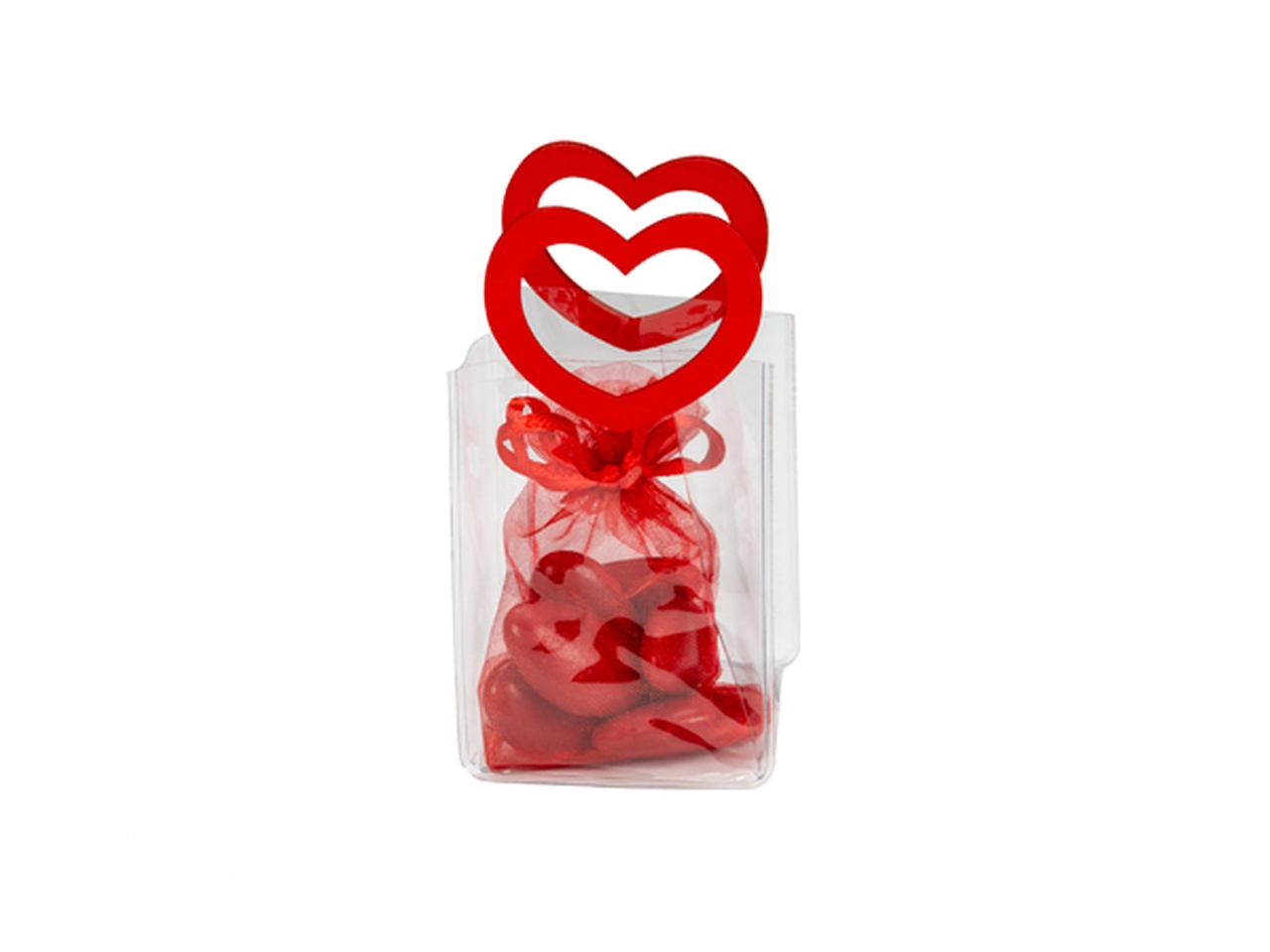 BORSETTA PVC MANICO CUORE 6XH.8CM ROSSO A3254 10 BORSETTA PVC MANICO CUORE 6XH.8CM ROSSO A3254 10