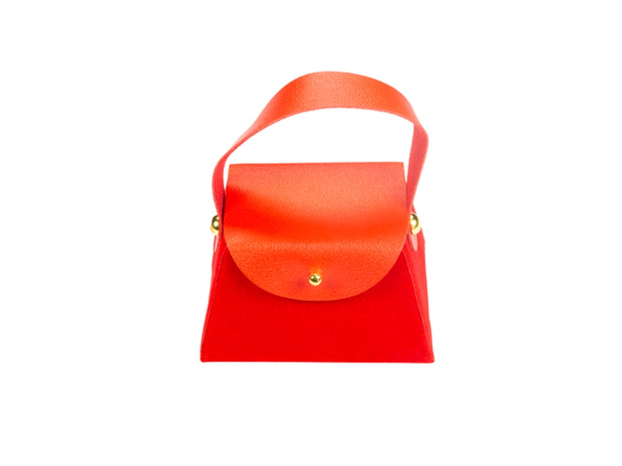 BORSETTA ECOPELLE CON MANICO ROSSO A3148 10 BORSETTA ECOPELLE CON MANICO ROSSO A3148 10