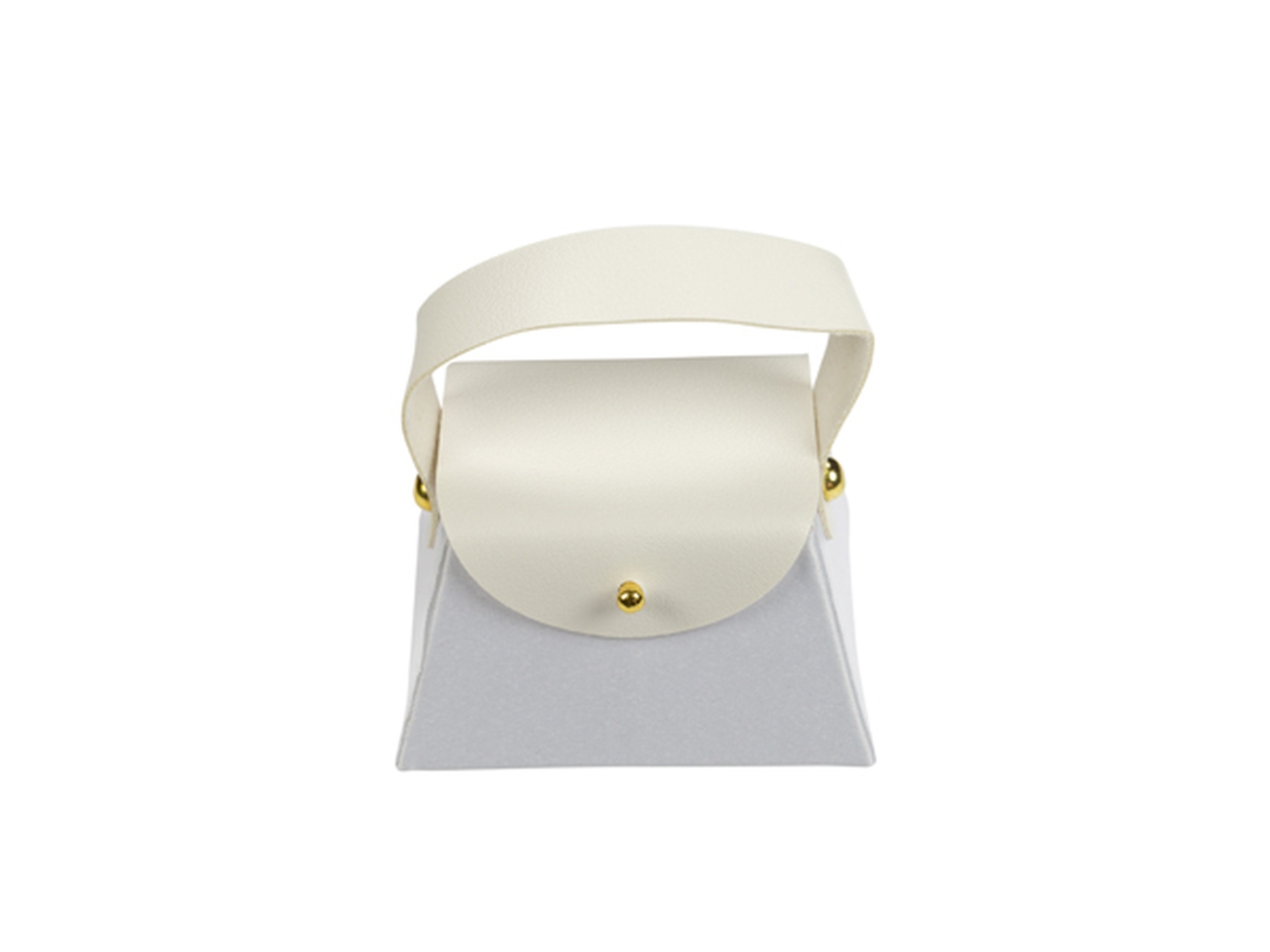 BORSETTA ECOPELLE CON MANICO BIANCO A3148 01 BORSETTA ECOPELLE CON MANICO BIANCO A3148 01