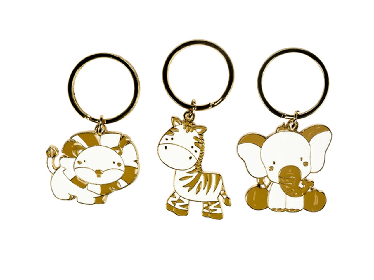 PORTACHIAVI ANIMALI SAVANA BIANCO 3ASS. PC7055